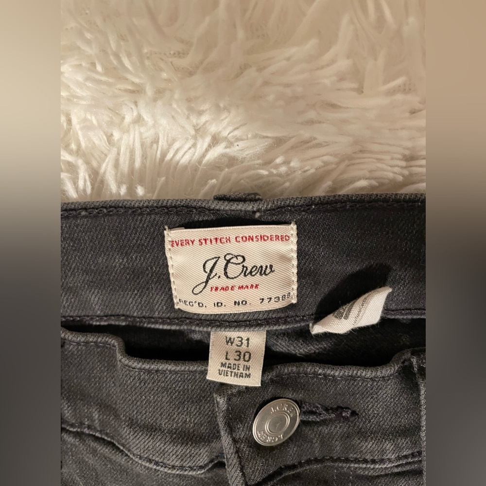 J Crew Trademark Black Skinny Jeans 31/30